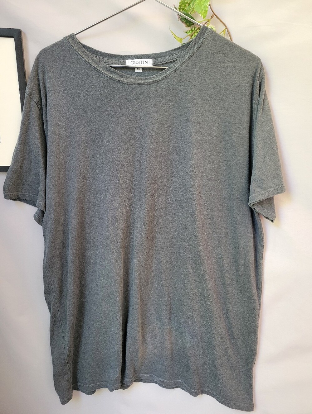 Gustin Crew Neck Short Sleeve Tee Shirt Gray M